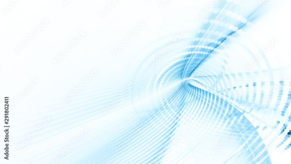 Aufkleber Abstract background element. Fractal graphics series. Composition of glowing lines and mosaic halftone effects. Wide format high resolution image. 3d illustration