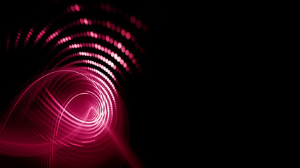 Abstract background element. Fractal graphics series. Composition of glowing lines and mosaic halftone effects. Wide format high resolution image. 3d illustration