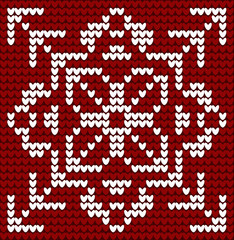 Winter Holiday Seamless Knitted Pattern