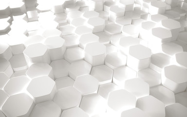 abstract geometric background with hexagons