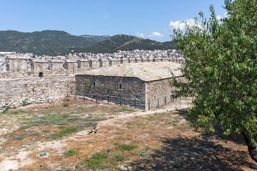 Panorama of Fortress in city of Kavala, Greece