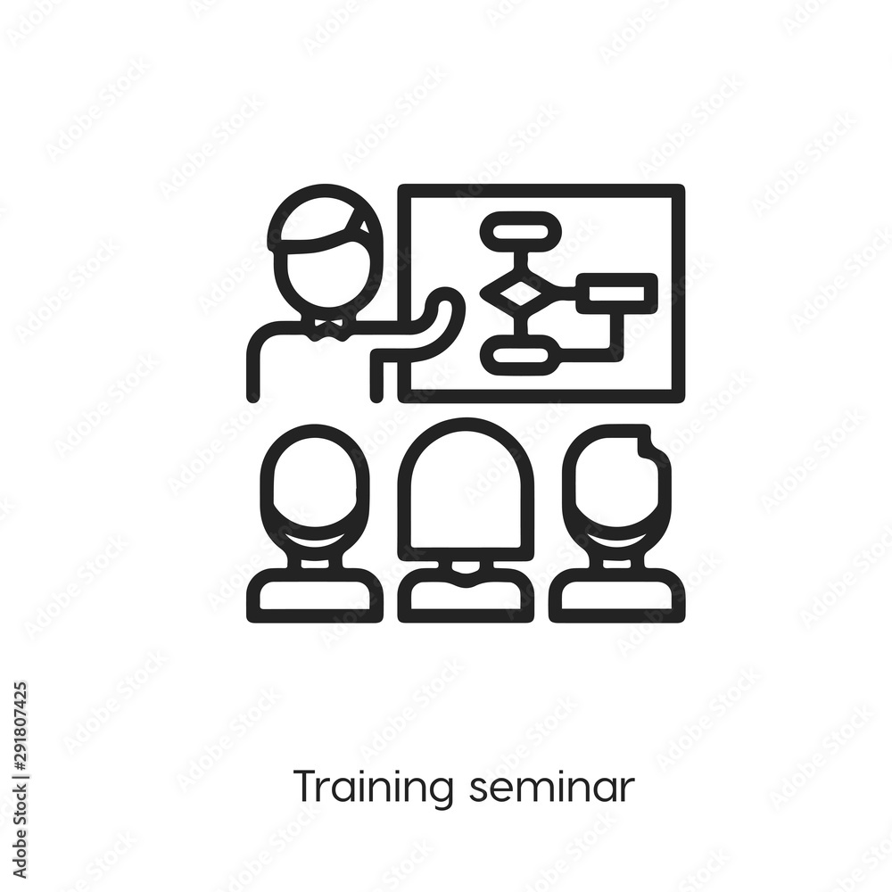 Poster lecture icon vector