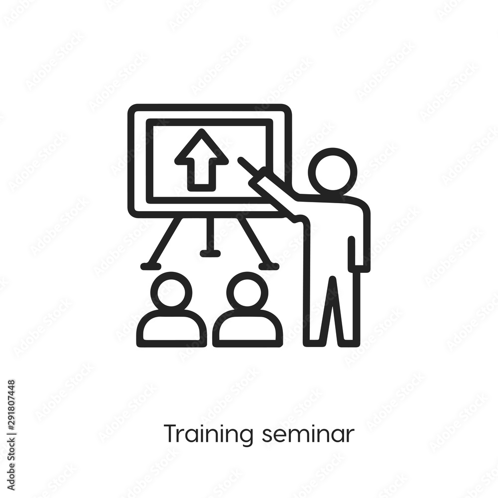 Poster lecture icon vector