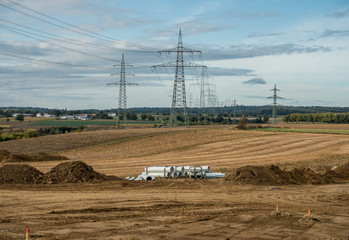 Neuerschliessung eines Industriegebietes und Kanalisationsbau