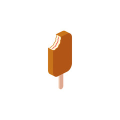 Ice cream vector 3d isometric, color web icons set, new flat style. Creative illustration design, idea for infographics.