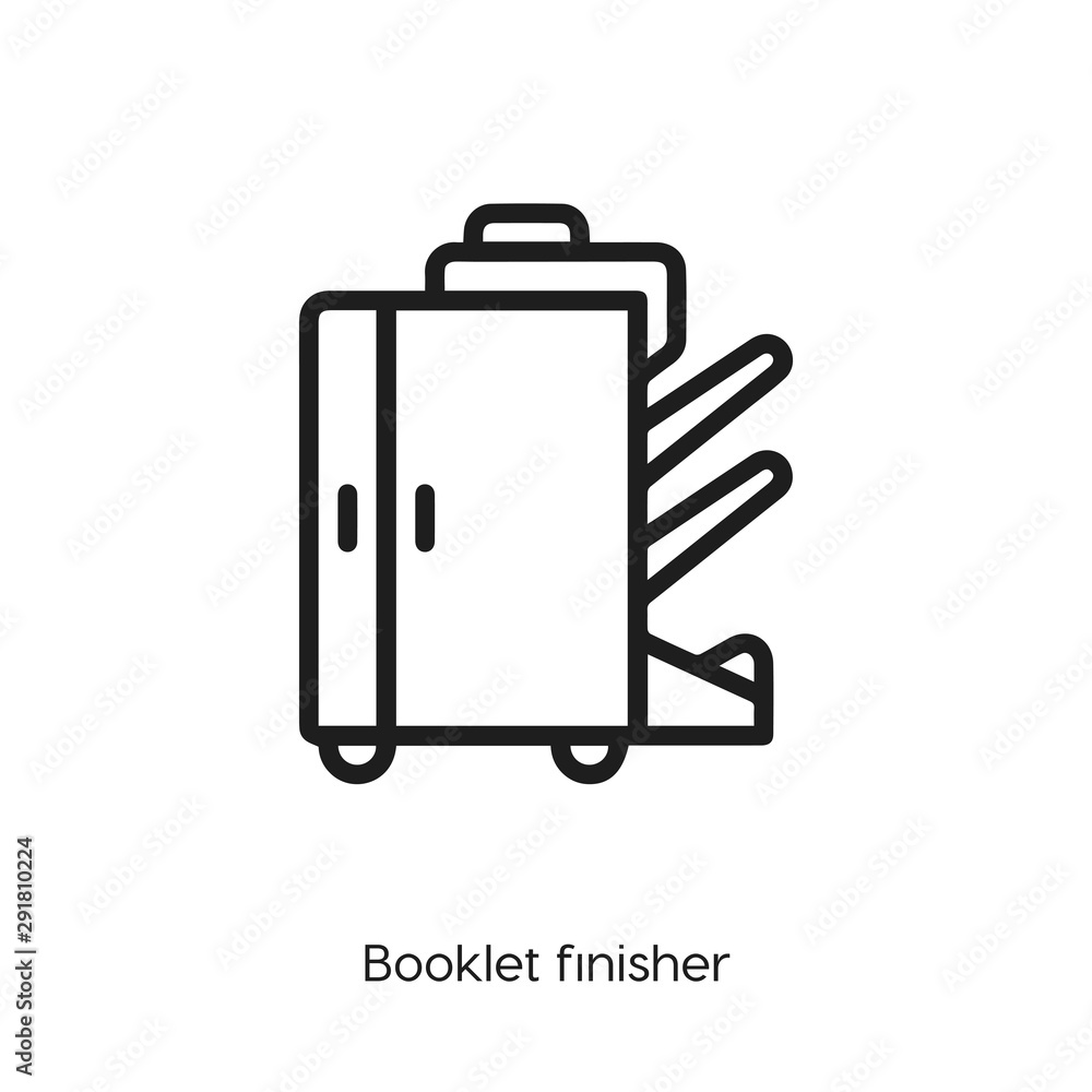 Poster copy machine icon vector