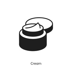 cream icon vector