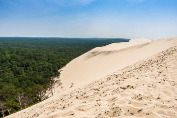 View from Dune of Pilat - the largest sand dune in Europe, France