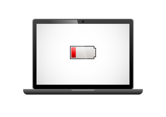Laptop 01 - Batterie Leer - Farbschema 02