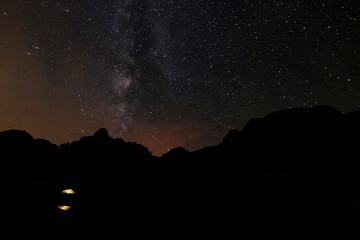 Tienda bajo v&iacute;a l&aacute;ctea 