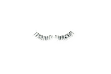makeup false eye lashes on white background 