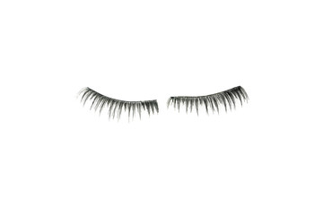 makeup false eye lashes on white background 