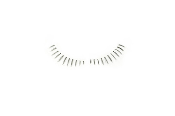 makeup false eye lashes on white background 