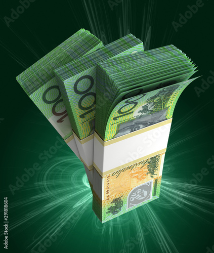 Stack Of Australian Dollar