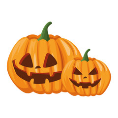 halloween pumpkins with faces icons
