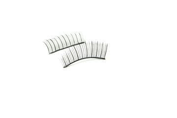 makeup false eye lashes on white background 