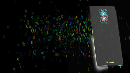 Technology Artificial intelligence (AI) and internet of things IOT network animation concept