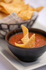 Salsa and chips