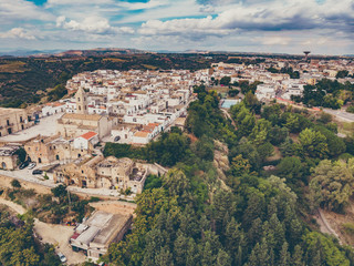 Fototapeta na wymiar Bernalda town, comune in the province of Matera, in the Southern Italian region of Basilicata. The frazione of Metaponto is the site of the ancient city of Metapontum