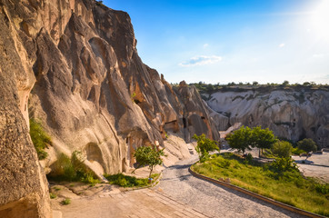 Beautiful rocks in Goreme national park, Cappadocia, Turkey