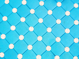Light blue squares with white dots pattern of pontoon