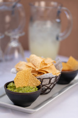 Guacamole and chips