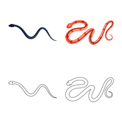 Isolated object of mammal and danger sign. Set of mammal and medicine stock symbol for web.