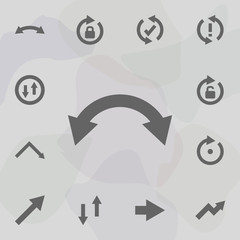 Arrow icon. Universal set of arrows for website design and development, app development