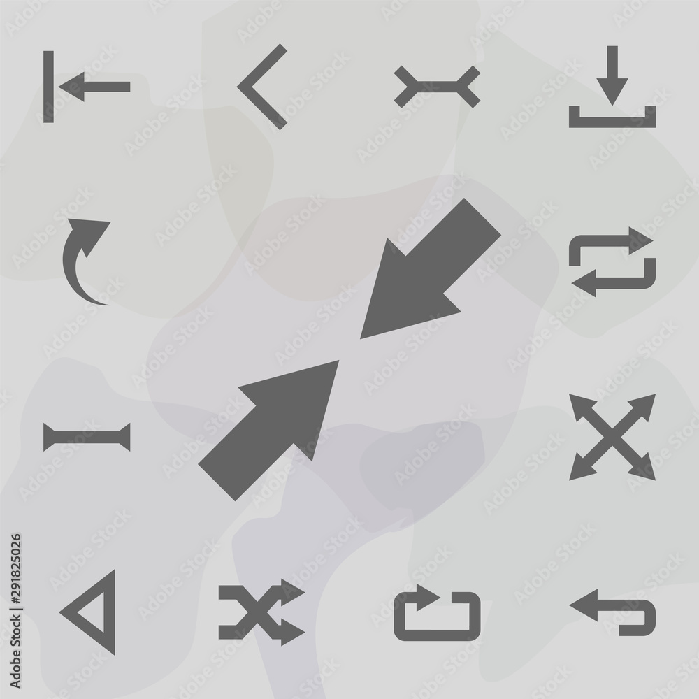 Poster arrow, size icon. universal set of arrows for website design and development, app development