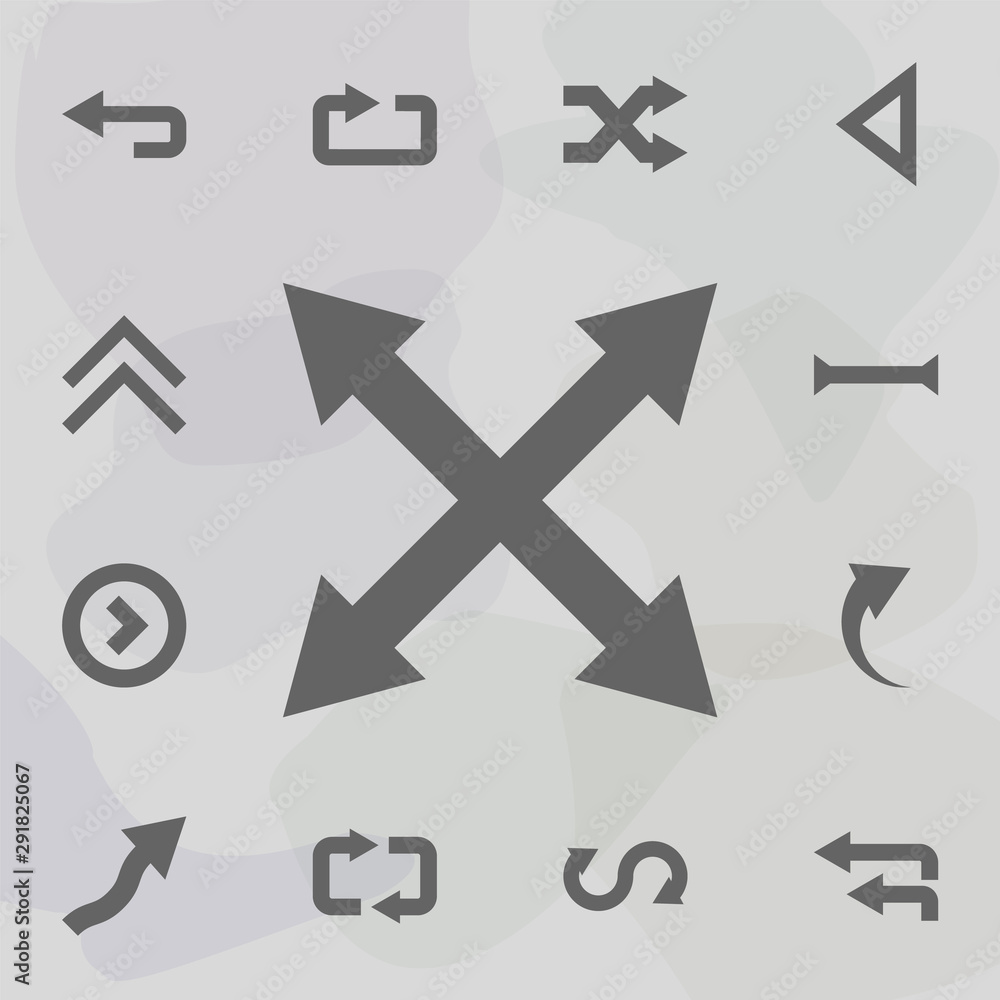 Poster arrow, size icon. universal set of arrows for website design and development, app development