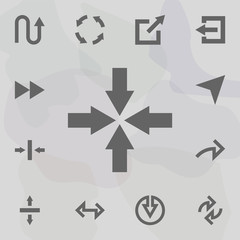 Arrow icon. Universal set of arrows for website design and development, app development