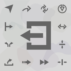 Arrow icon. Universal set of arrows for website design and development, app development