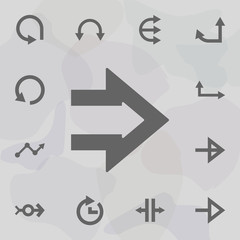 Arrow icon. Universal set of arrows for website design and development, app development