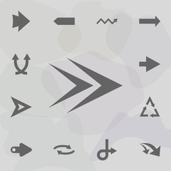 Arrow, forward icon. Universal set of arrows for website design and development, app development
