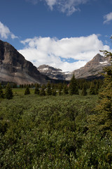 View of mountains in Banff National Park Canada