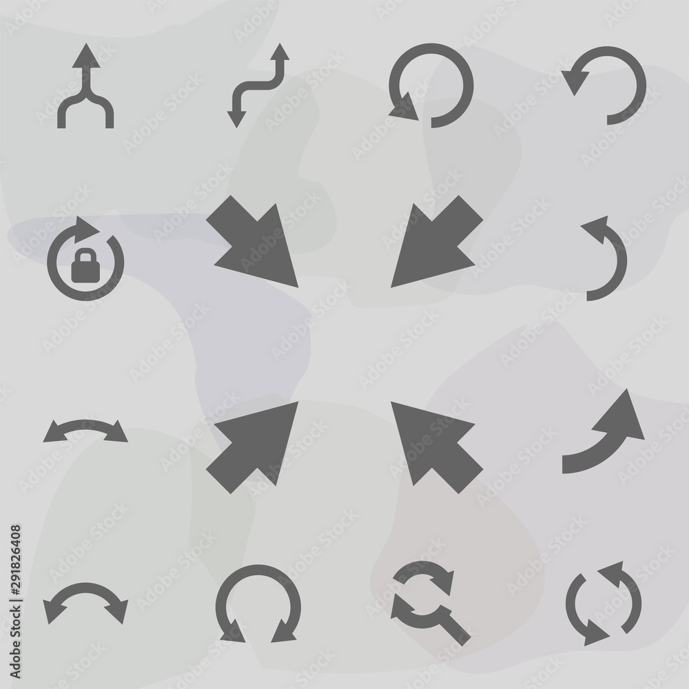 Aufkleber arrow, size icon. universal set of arrows for website design and development, app development