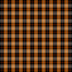 Halloween Tartan plaid. Scottish cage background