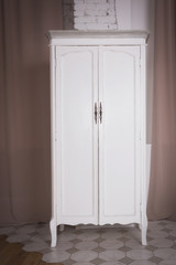 Mystical dark interior against a grungy brick wall....