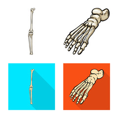 Isolated object of medicine and clinic logo. Collection of medicine and medical stock symbol for web.