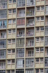 Fototapeta na wymiar Windows of modern apartment buildings