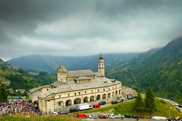 sanctuary of castelmagno in Cuneo, in the Piedmontese mountains