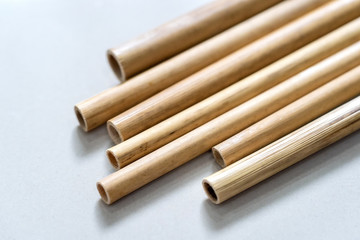 Bamboo wood straws for reusable and reduce the use of plastic straw.