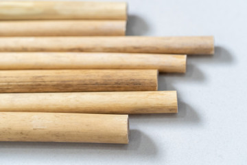 Bamboo wood straws for reusable and reduce the use of plastic straw.