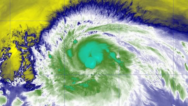 2019 Hurricane Barbara time lapse satellite imagery. Floater Band 09  This work was created using data provided by NOAA / NESDIS / STAR which is not subject to copyright protection.