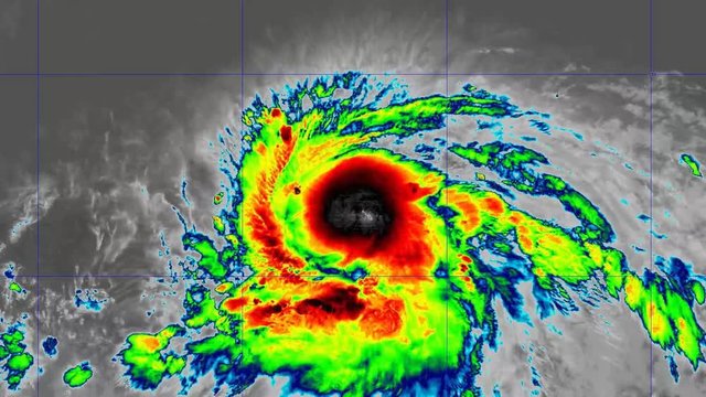 2019 Hurricane Barbara time lapse satellite imagery. Floater Band 13  This work was created using data provided by NOAA / NESDIS / STAR which is not subject to copyright protection.