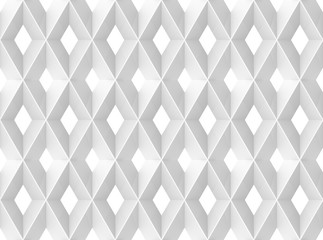 3d rendering. seamless minimalist white square grid pattern design art wall background.