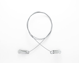 steel sling cable isolated on white background