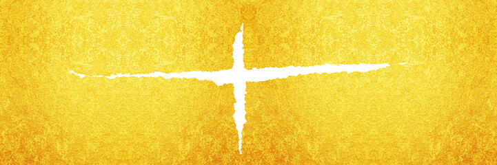 ひび割れた金箔のバナー