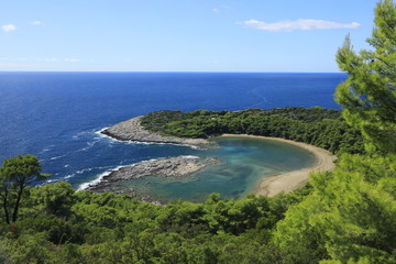 Saplunara beach, Mljet island, Adriatis Sea, Croatia