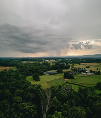 Green Virginia countryside farm
